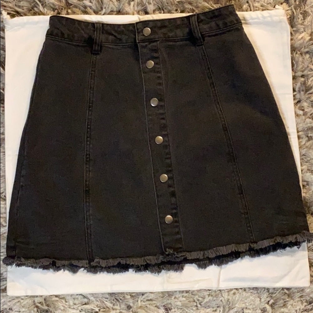 Washed Denim. Skirt